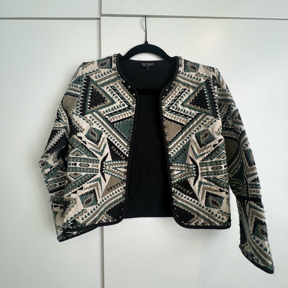 Cropped Statement Jacket - TopShop
